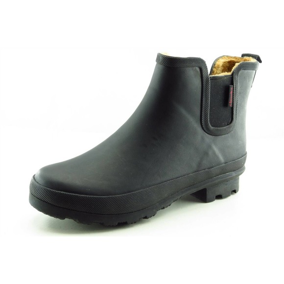 Chooka Chelsea Snow Boot Sz 9 M Chelsea Round Toe Black Synthetic Women - Picture 1 of 6